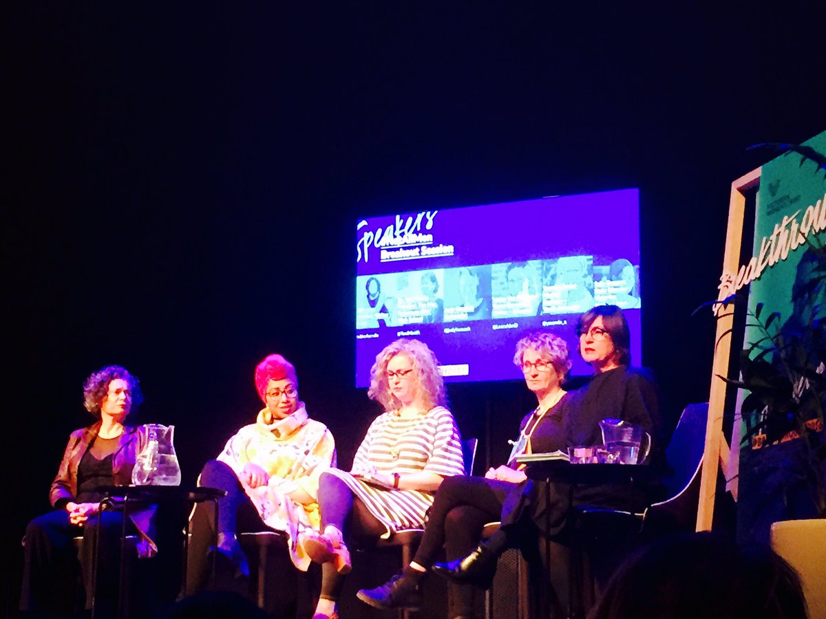 sarahjcasey's tweet image. #Breakthrough2016  #notallmen with @judyhoracek, Judith Lucy, @yassmin_a and Leena Van Deventer