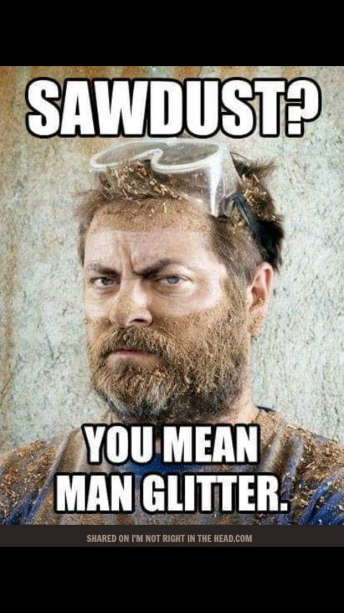 PierceWorkshop's tweet photo. Favorite meme so far haha @Nick_Offerman  #woodworking https://t.co/oXUPNge5ln