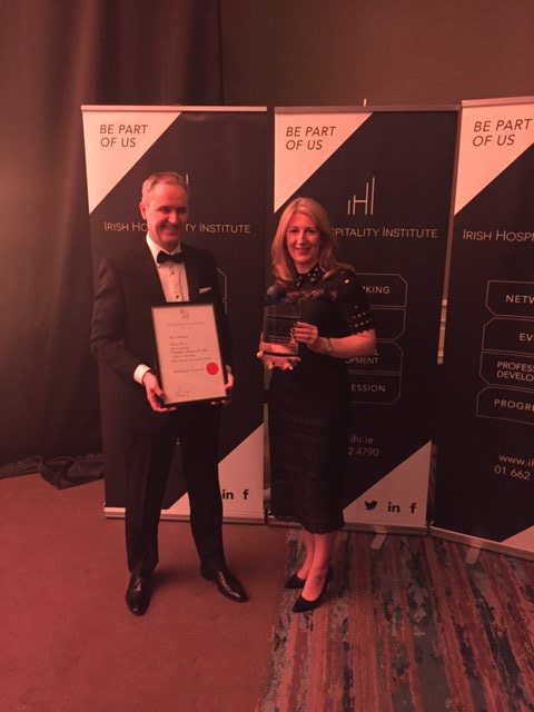 druidsglen's tweet photo. Huge #congratulations to @karinamdunne who has just been awarded @IHI_Ireland Sales and Marketing Manager of the year #welldone https://t.co/fjI9mE5feb