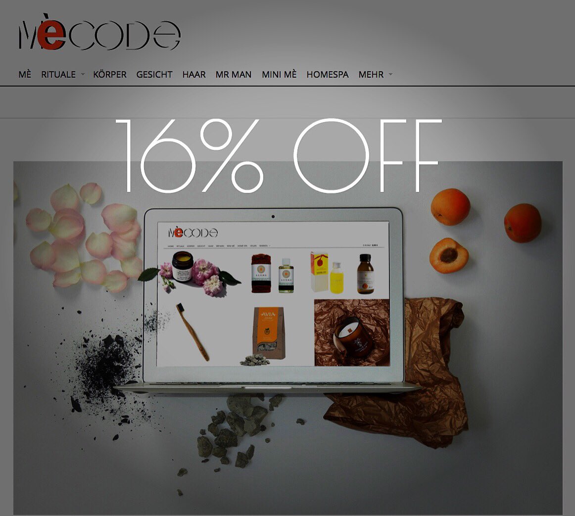 mecodebeauty's tweet photo. Black Friday | 16% off bis 29.November'16 mit dem Code:BLACK16 #blackfriday #mecode #mecodebeauty #greenbeauty #naturkosmetik #homespa https://t.co/utrnbpPVHB