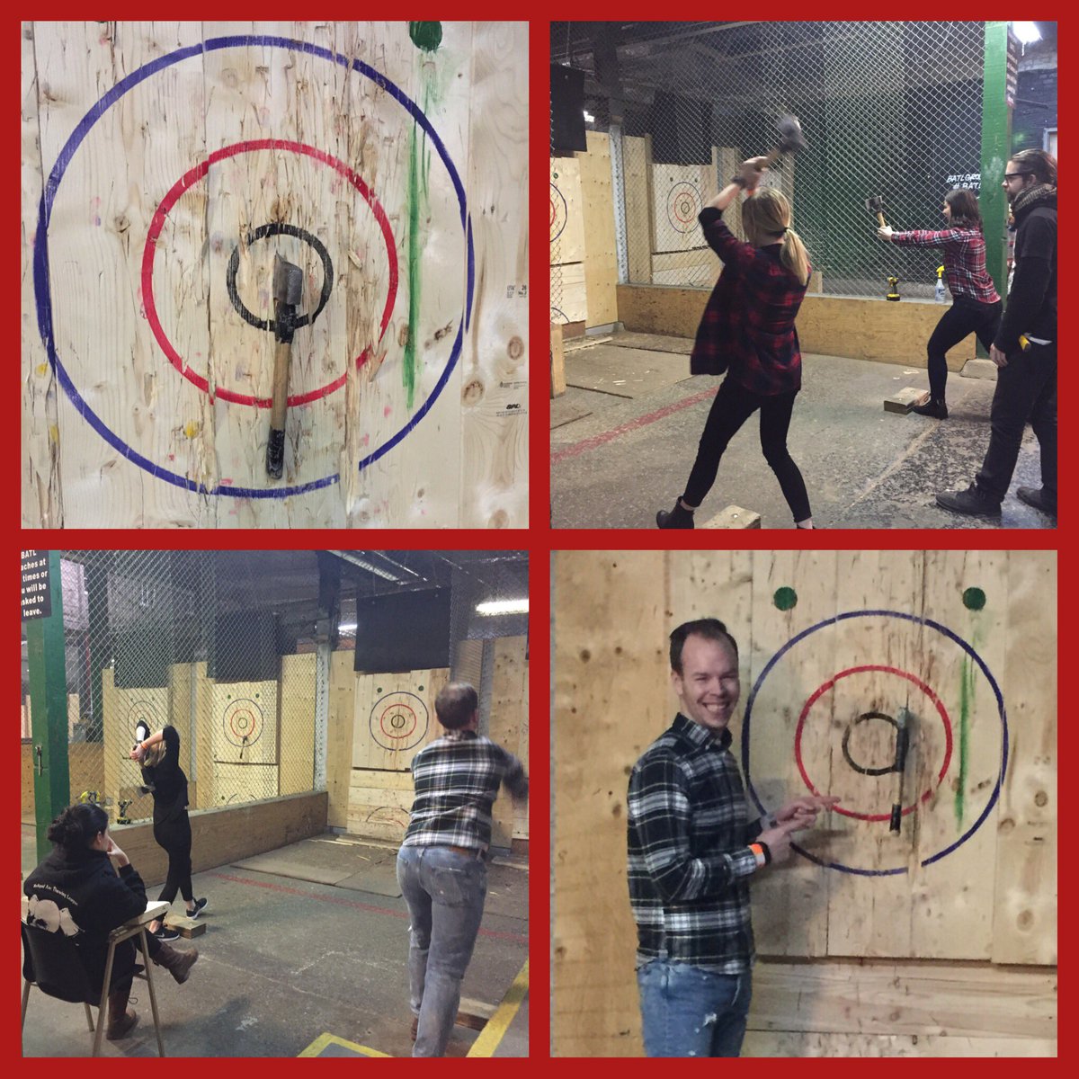 JennBPR's tweet photo. Our awesome @SO_pr team is having fun hitting the bulls-eye in #Toronto @ #BatlTO #TDot #agencylife https://t.co/TZ9XY7kCru