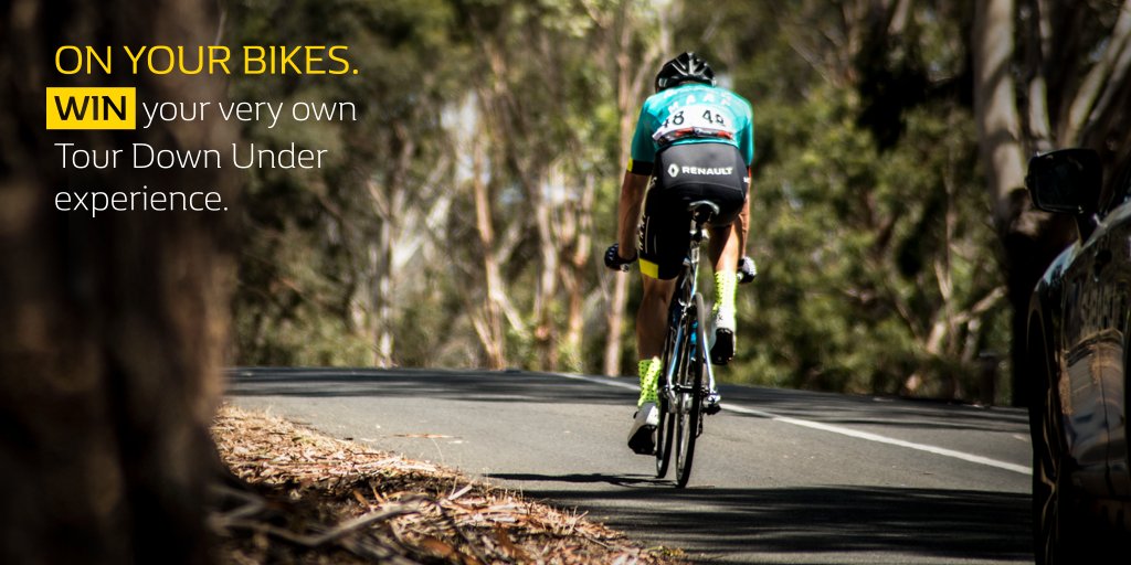 StateOfMatterAu's tweet photo. Thanks to @RenaultAU , win your very own Tour Down Under
experience plus SofM @maap_cc  apparel to be won. Entry via https://t.co/7EP63L941n https://t.co/AdKcUpdIX8