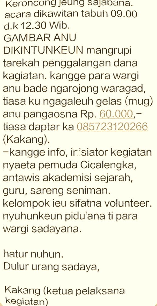 clk_twit's tweet photo. Info perkawis acara Dewi Sartika. Mangga dibaca. Hayu urang ngiringan,,,,, ;) #DewiSartika #4Desember https://t.co/A1Cz1bM5fO