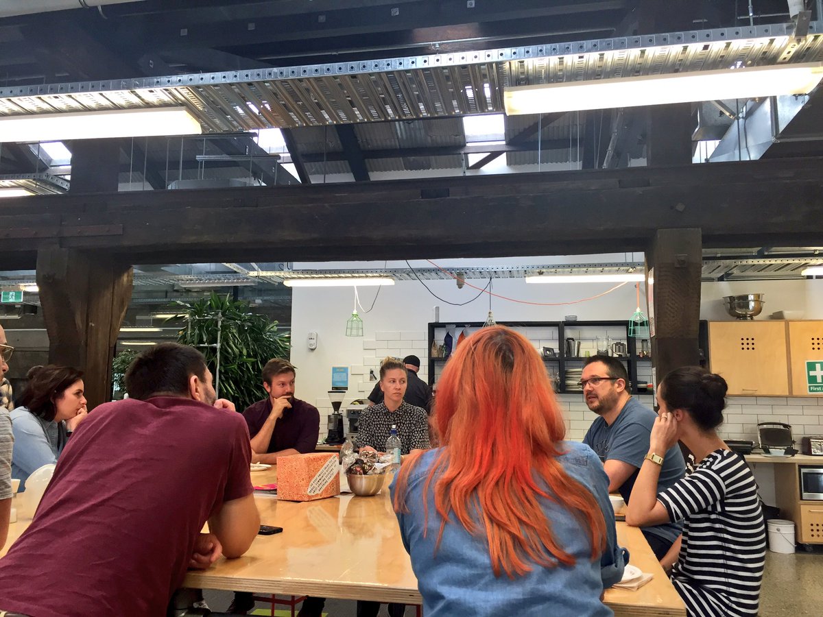 GridAKL's tweet photo. "Hire people that think differently to you" your team should challenge you @cloudm_nz @blerter #startup tale @BizDojo today https://t.co/wliCBt66Ua