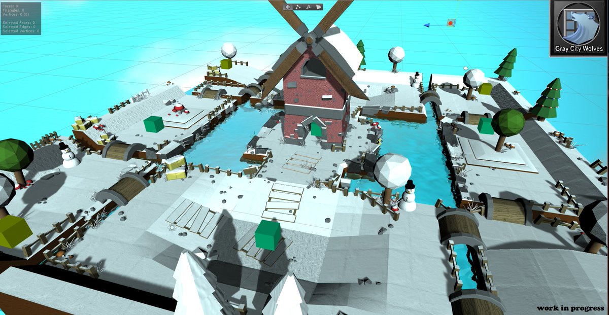 GrayCityWolves's tweet photo. Gotta have Christmas/winter level in your game!
#gamedev #indiedev #unity3d #ProBuilder3D https://t.co/uNbHA0bW8A