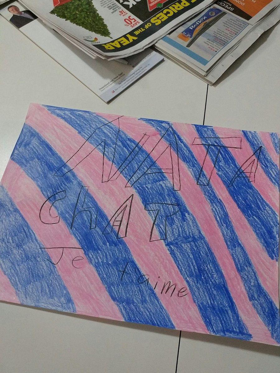 tashabouchard16's tweet photo. A for effort to the little girl at daycare that made me this picture 💜💜 #natachat https://t.co/7x9jILNWlD