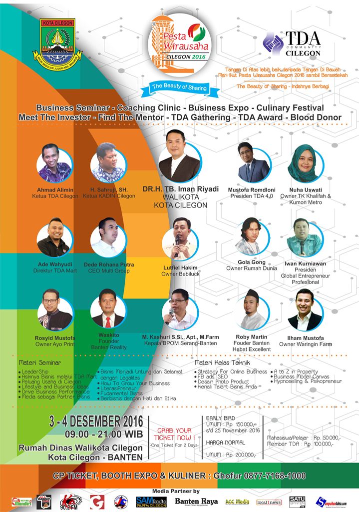 TanganDiAtas's tweet photo. #TDAEvent #PWWilayah Pesta Wirausaha Cilegon 2016 – PW @TdaCilegon , tanggal 3-4 Desember 2016 : https://t.co/VDWKcEBEy7 https://t.co/HLvI74o711