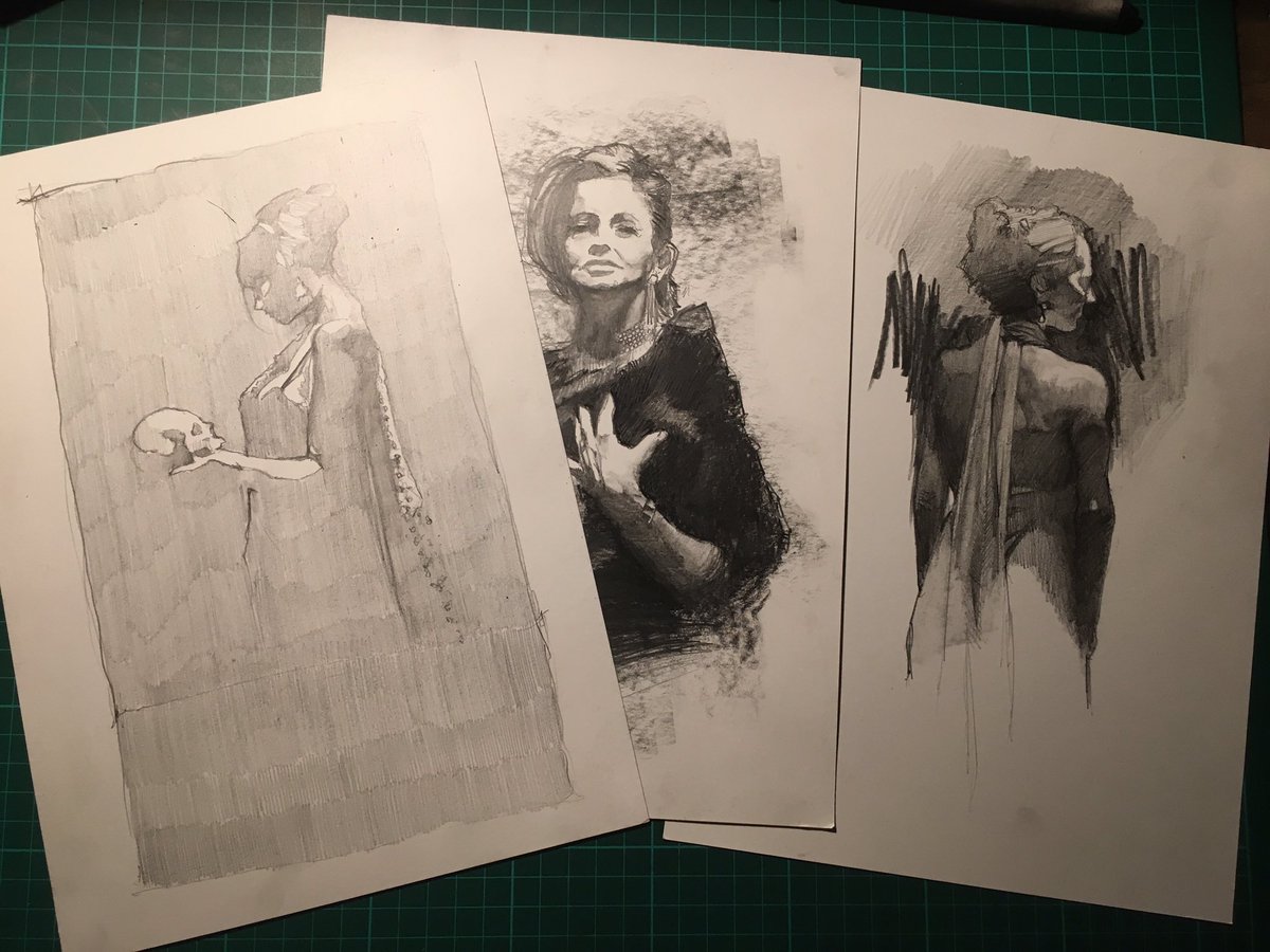TomPorta's tweet photo. Sketchin' ladies...#art #Pencildrawing  #sketch https://t.co/wShEHvKR11