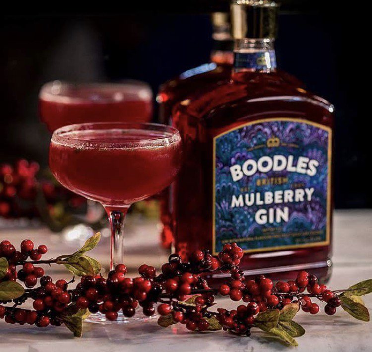 BoodlesGin's tweet photo. Delight your guests with a Mulberry Fizz on this fine Thanksgiving Day. Cheers! #SendforBoodles #BoodlesGin #Boodles https://t.co/CTzdTvAO4B
