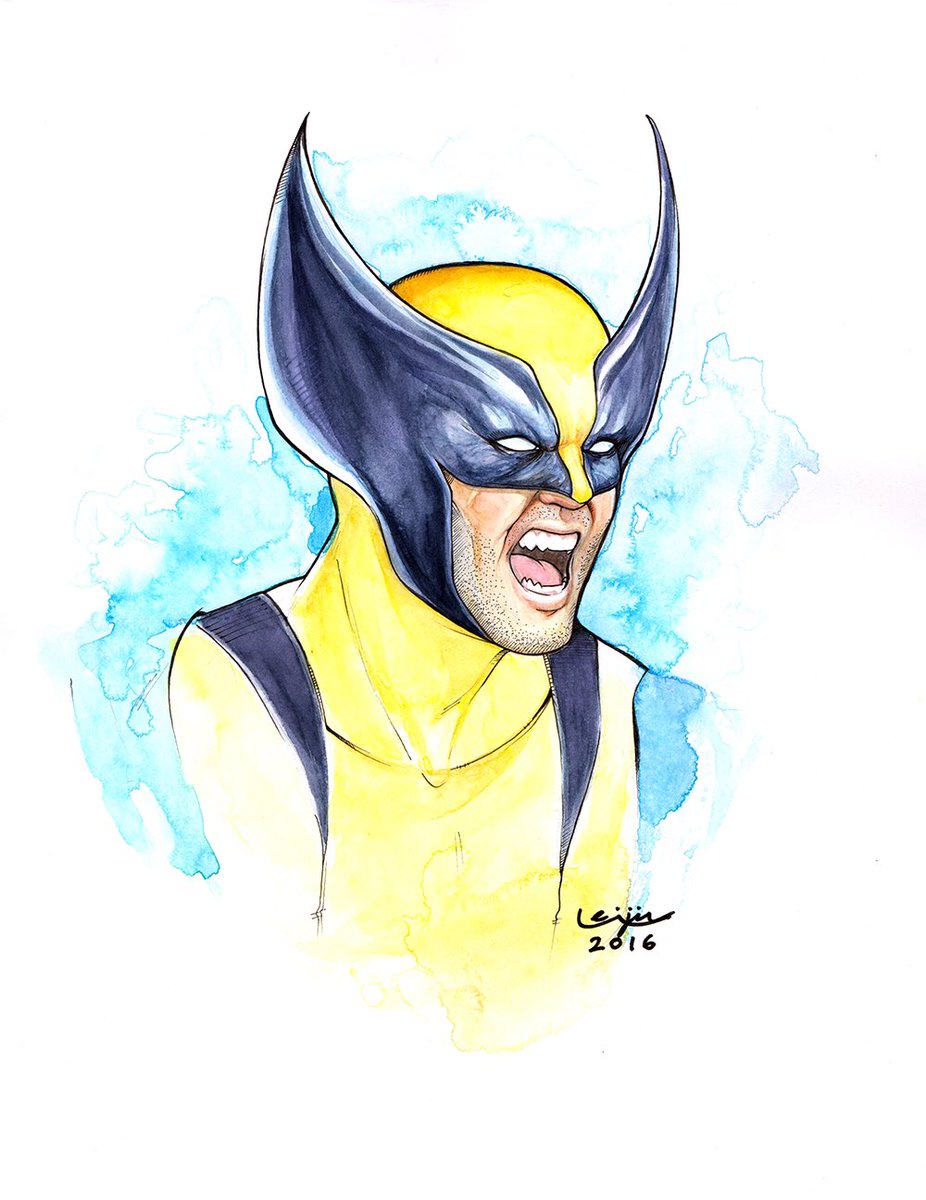 エリックチェン Eric Weijic Chen ウルヴァリンを完成しました Finished Wolverine Wolverine Xmen Logan アメコミ イラスト ウルヴァリン Fanart Watercolor Drawing Art Dibujo Comics Comicart T Co Kktf9nh96c