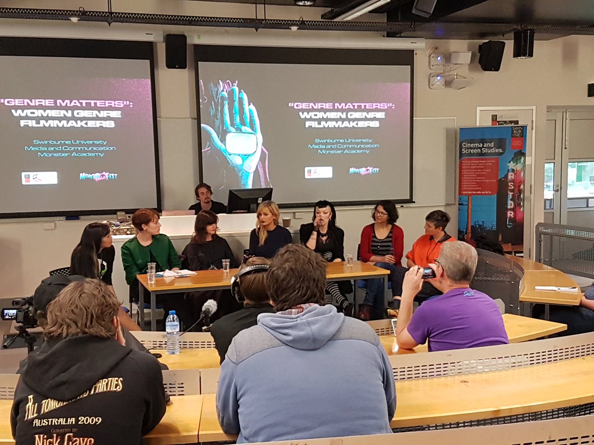 raphaelitequeen's tweet photo. Also really enjoyed the 'Genre Matters' all female panel at #monsterfest2016! Great topics and fascinating insights! https://t.co/F6SOZPLdW6