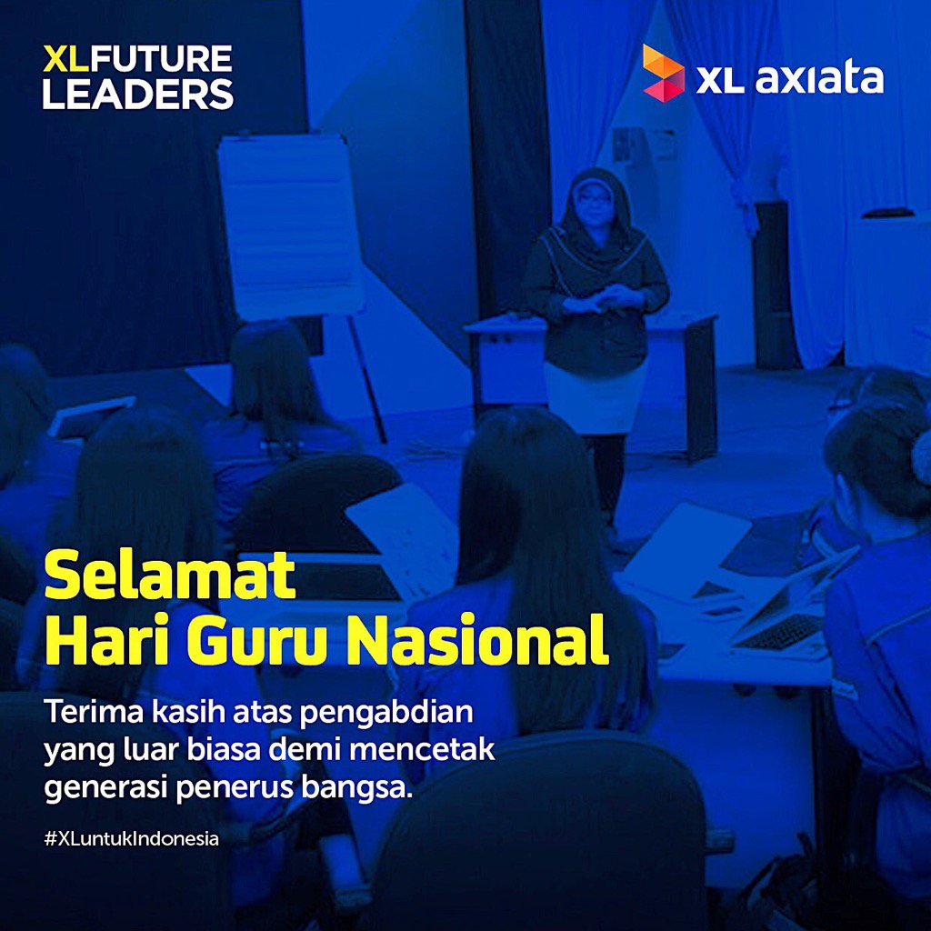 Selamat Hari Guru Nasional 

#TerimaKasihGuru
#PersembahanXLMemajukanIndonesia
#XLuntukIndonesia