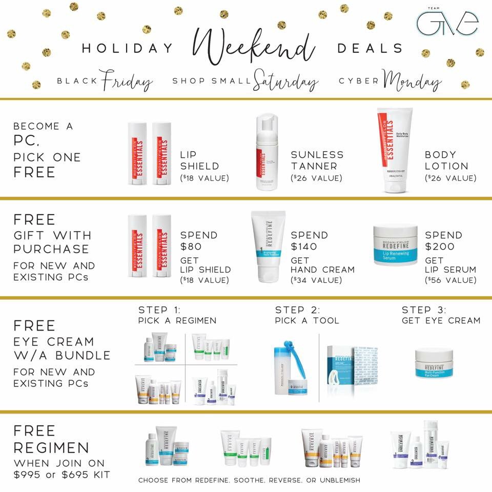 Our #BlackFriday &amp; #CyberMonday Deals are here! Order online @ goo.gl/l41UKl
#skincare #free #shopping #gifts #holidays #deals