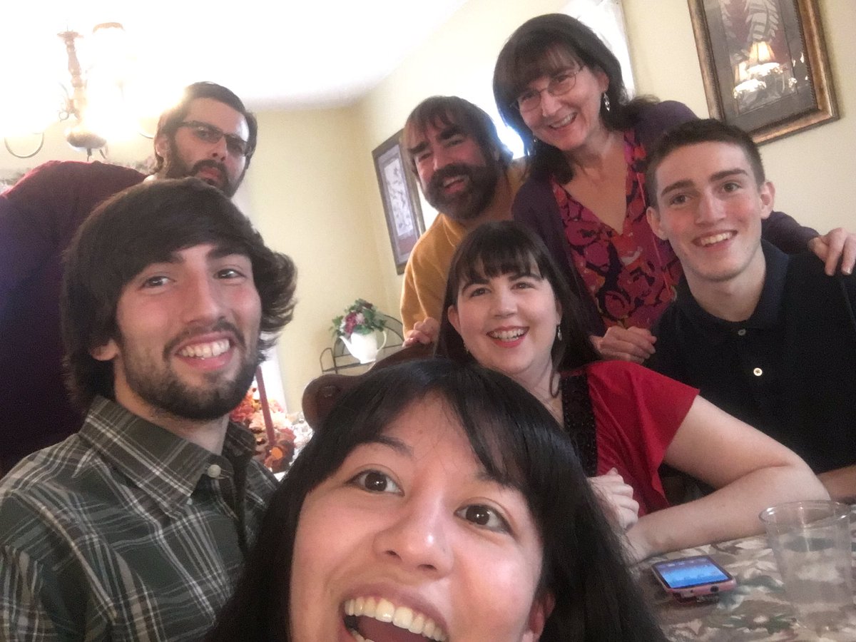 Johnthesandman's tweet photo. #imthankfulfor being back in Maryland and having funny selfies with my family at the dinner table #EUComm331 https://t.co/Gc9qiRyDbF