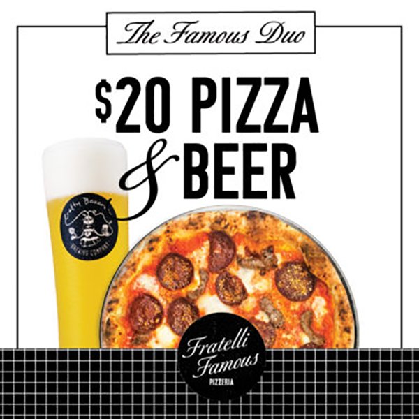 The ultimate Friday night duo 👌 Build your own #pizza and pair it with one of our 17 #beers on tap for only $20 at World Square!
