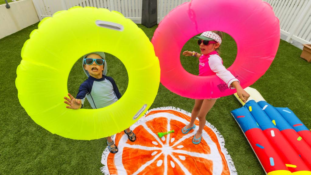 Slip, slop, slide at Melbourne popup park with world's largest
