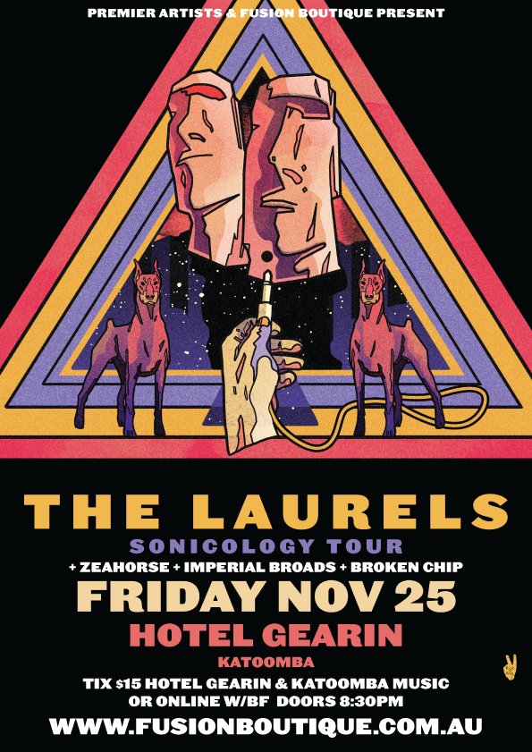 Want a Friday to remember? <a href="/TheeLaurels/">The Laurels</a> are playing with <a href="/Zeahorseband/">Zeahorse</a> (!!!!) at Hotel Gearin in Katoomba tonight! bit.ly/2g9ZU6l