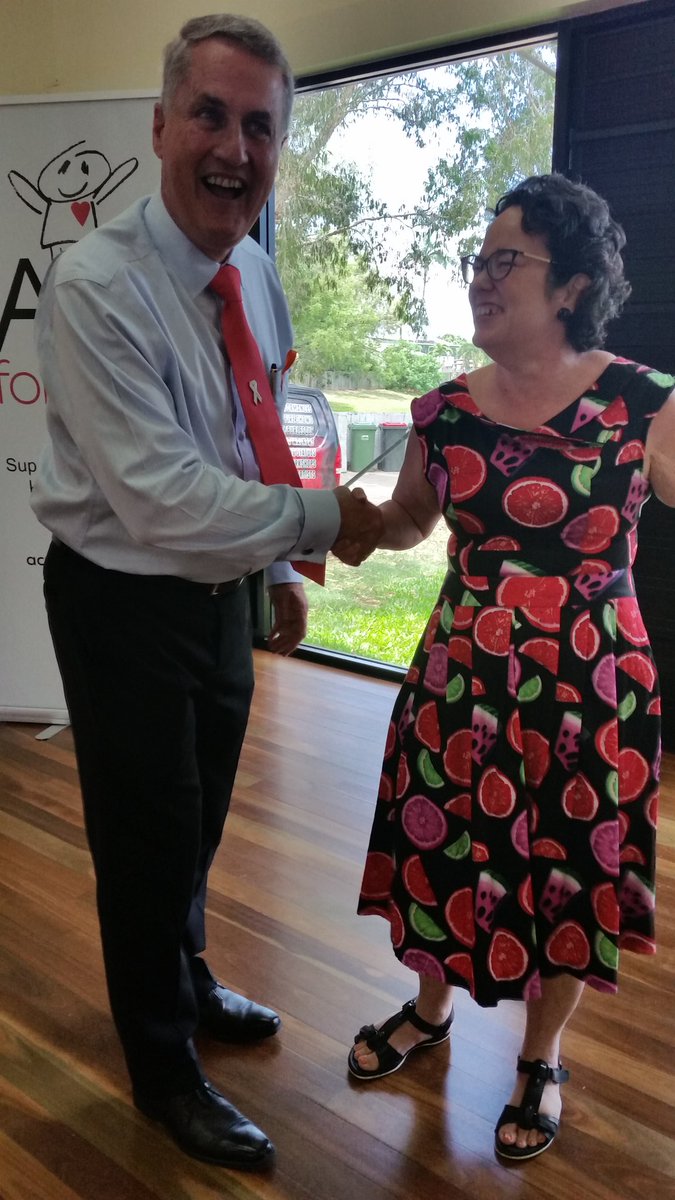 Kelkins01's tweet photo. Mackay Mayor Greg Williamson congratulates Act for Kids on our opening! Cake anyone...?

@ActforKids https://t.co/LJdTdNTrka