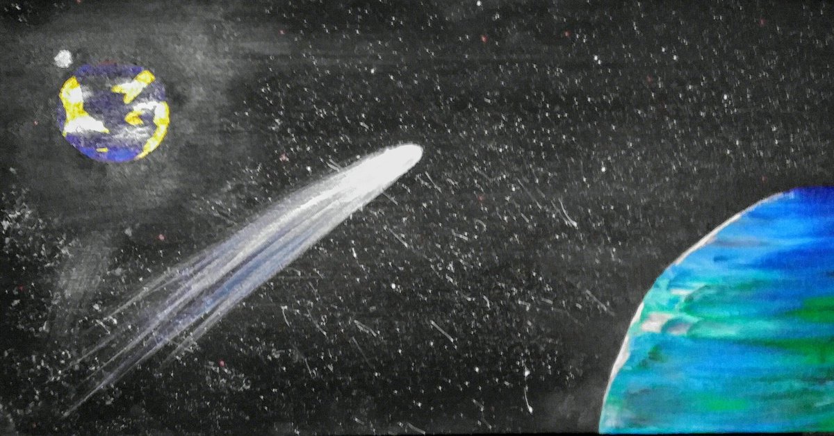 mooreandrew28's tweet photo. Piece I'm currently working on in illustration class. #space #planets https://t.co/J7vlq4qSDa