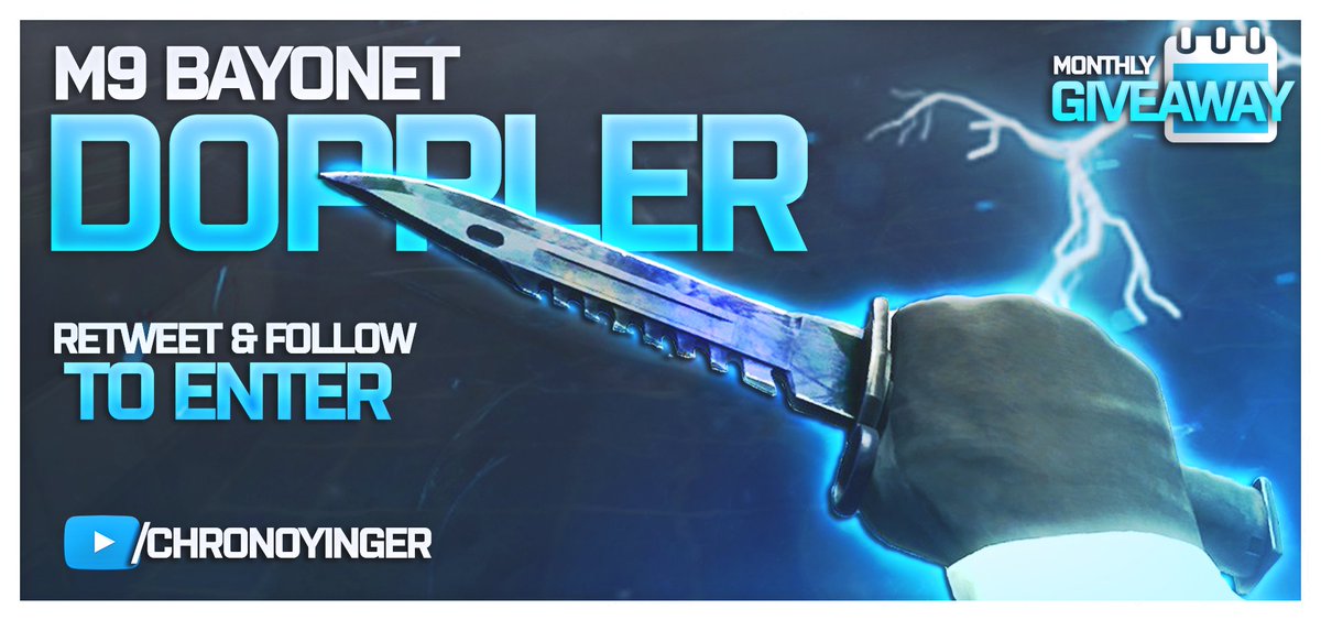 ChronoYinger's tweet image. M9 Bayonet Doppler GIVEAWAY!

- Follow and Retweet! Tag a Friend
- Reply saying &quot;#CSGOGiveaway&quot;

More entries here goo.gl/DmZVIC