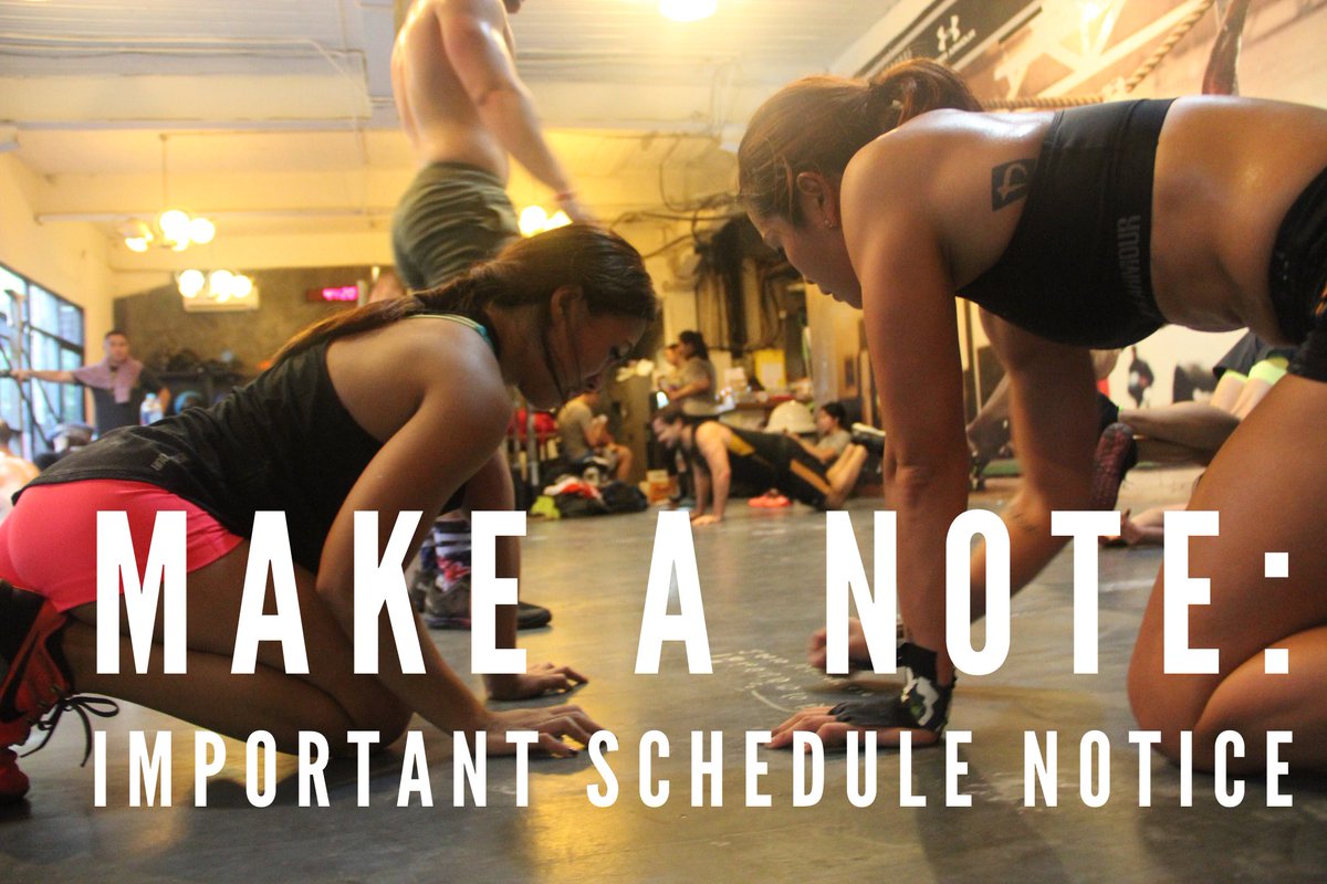 bengkelsnc's tweet photo. There will NOT be 10am Heavy Metal or 11am Endurance tomorrow morning at SCBD. There WILL be 0730am Montage and 2pm Challenge WOD. https://t.co/5LyRerEZnm