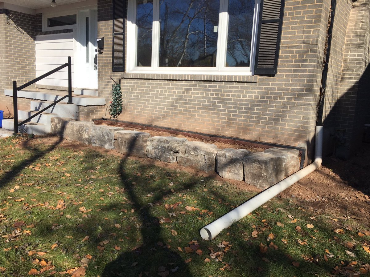 Armor stone in November? Why not!! #NoSnow #landscape