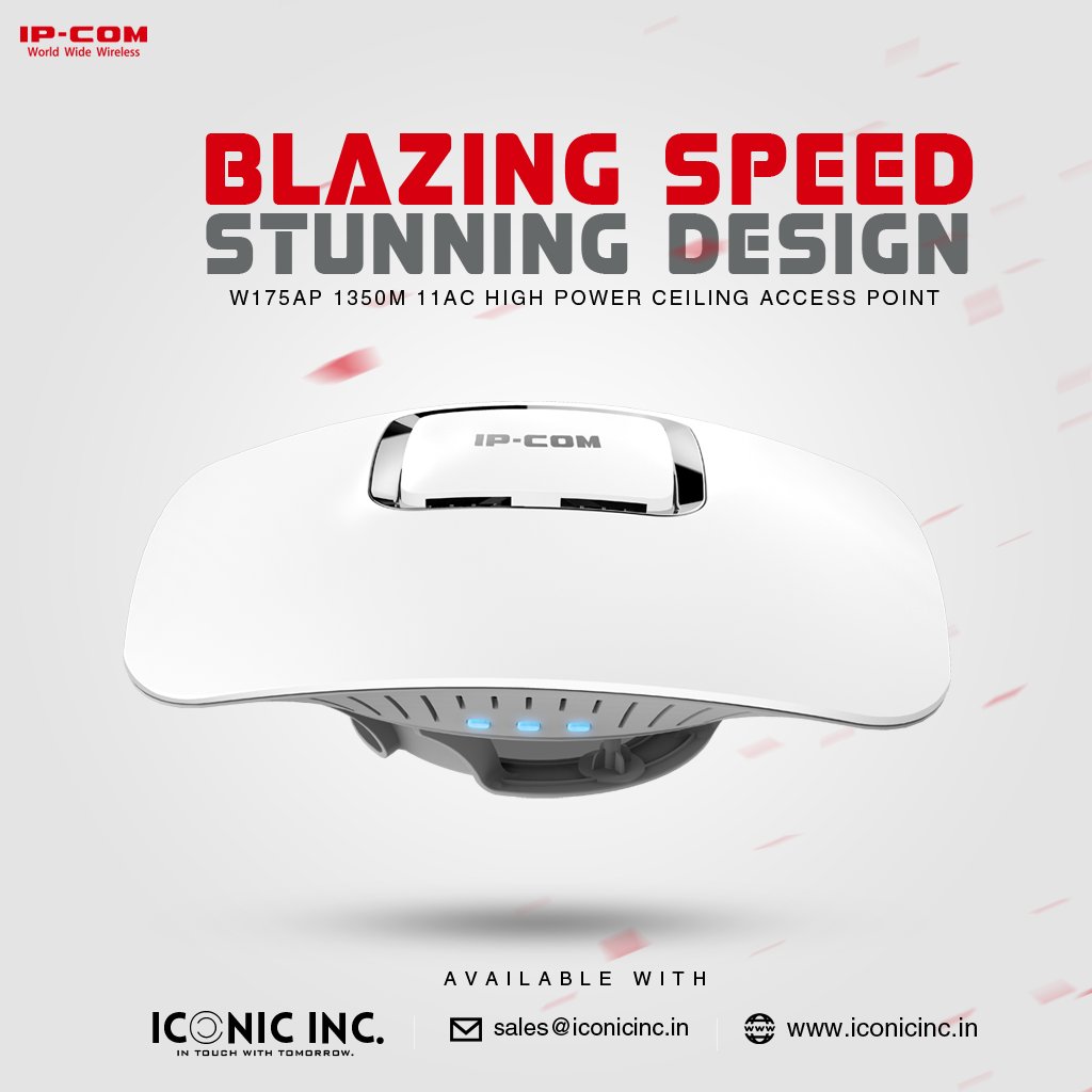 Blazing Speed Meets Stunning Design.
<a href="/ipcomcomcn/">IP-COM Networks</a> -COM W175AP 1350M 11AC High Power Ceiling Access Point.   iconicinc.in