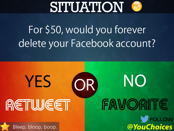 YouChoices's tweet photo. Would you? https://t.co/BGBQsmdljf