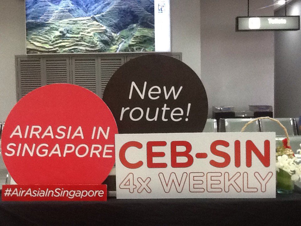 EmmaVillarente's tweet photo. #inauguralflight of #AirAsiaInSingapore
#AirAsiaPh https://t.co/glgTX0h5KF