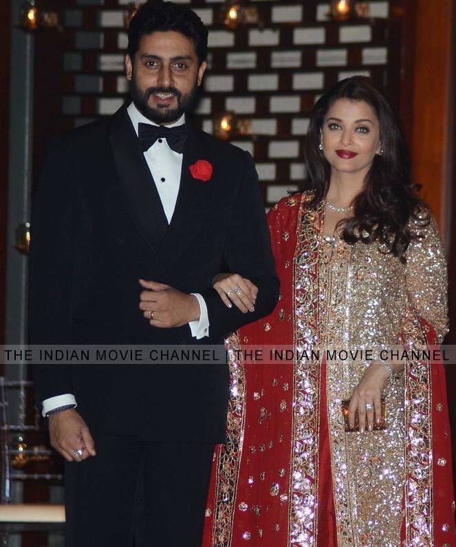 Abhishek Bachchan &amp; Aishwarya Rai Bachchan at Ambani’s Lavish Bollywood Party for His Niece Isheta's Wedding Bash.#Ambanis #Bollywood