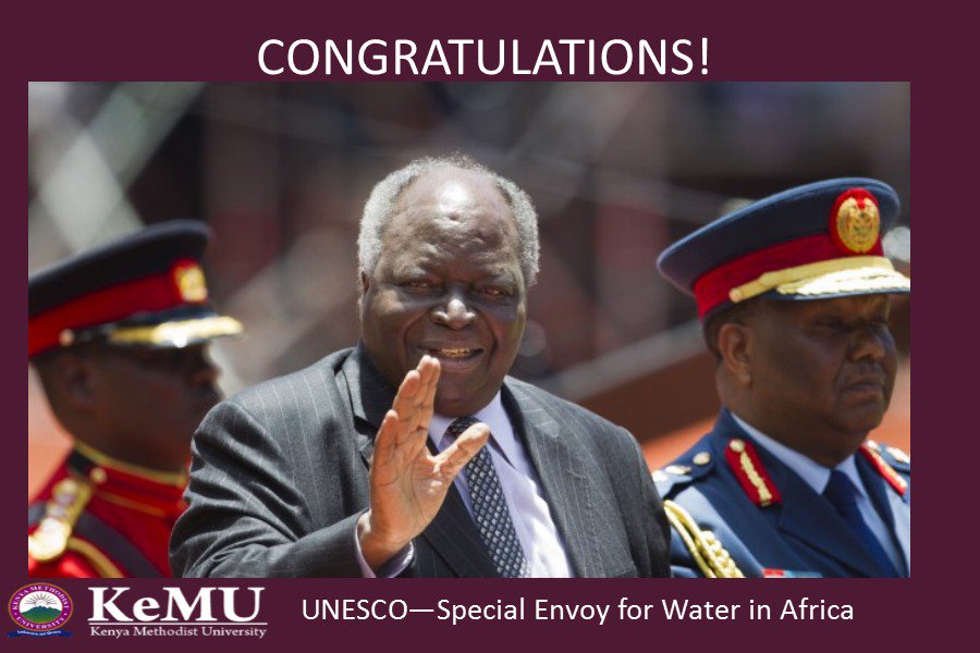 kemukenya's tweet photo. Congratulations Hon. Mwai Kibaki, EGH. #KenyaWaterWeek https://t.co/OJL8rDIWgY