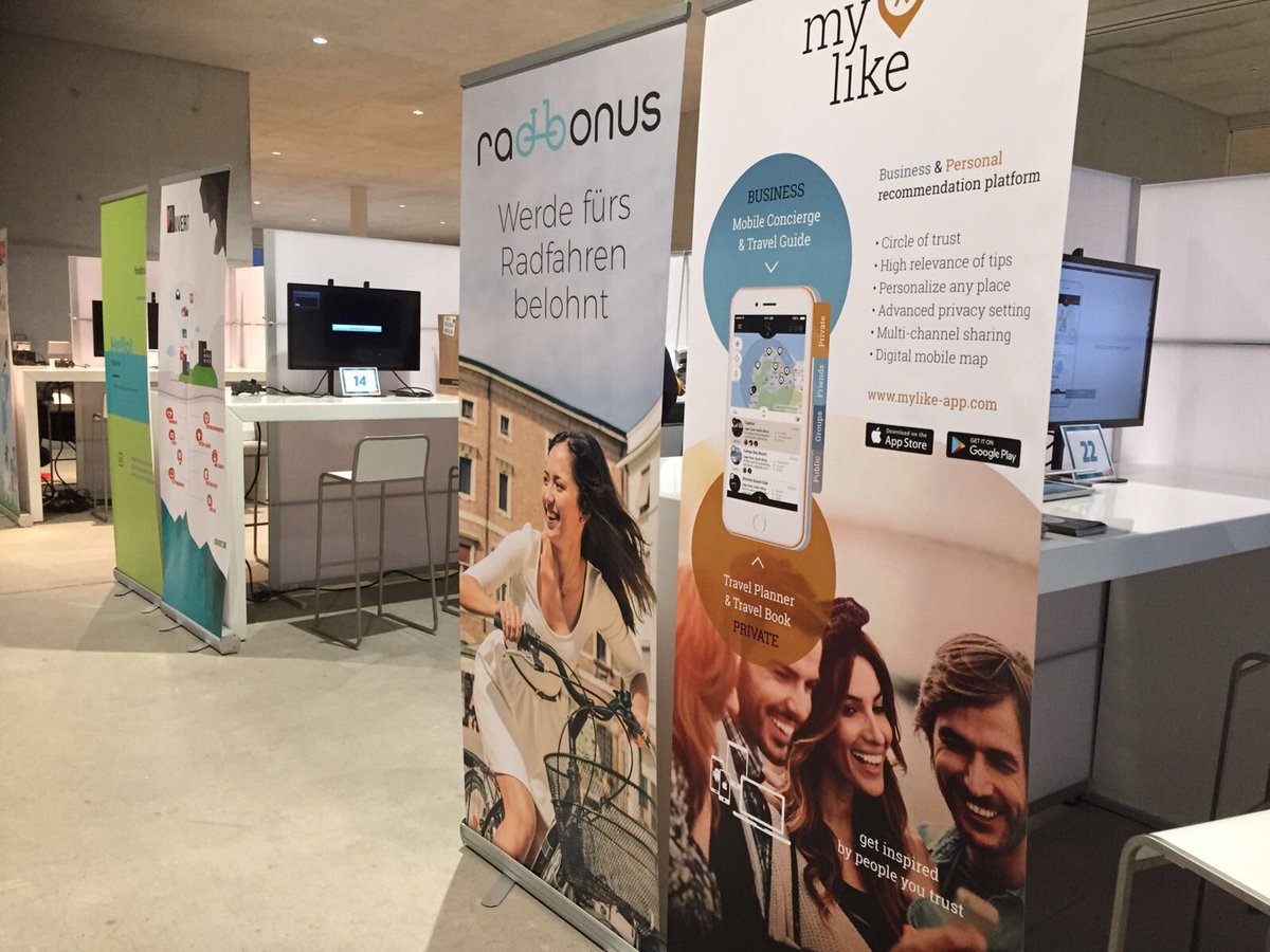 myLike_app's tweet photo. Visit our booth at #DWNRW in Essen #startup #startupcity @ZOLLVEREIN @DWNRW https://t.co/PLH0fGjTkp