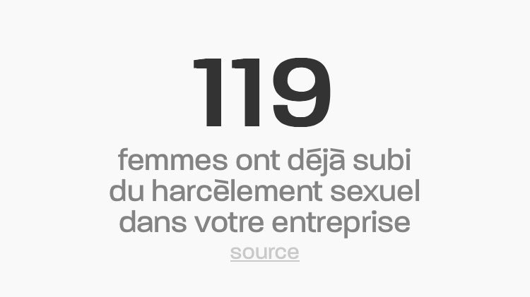 Savez-vous combien de vos collègues ont subi du harcèlement sexuel au travail ? Calculez sur #StopHS stophs.fr