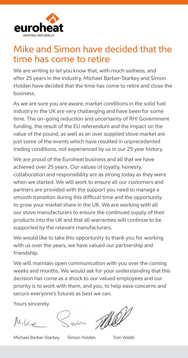 Mike and Simon have decided that the time has come to retire.