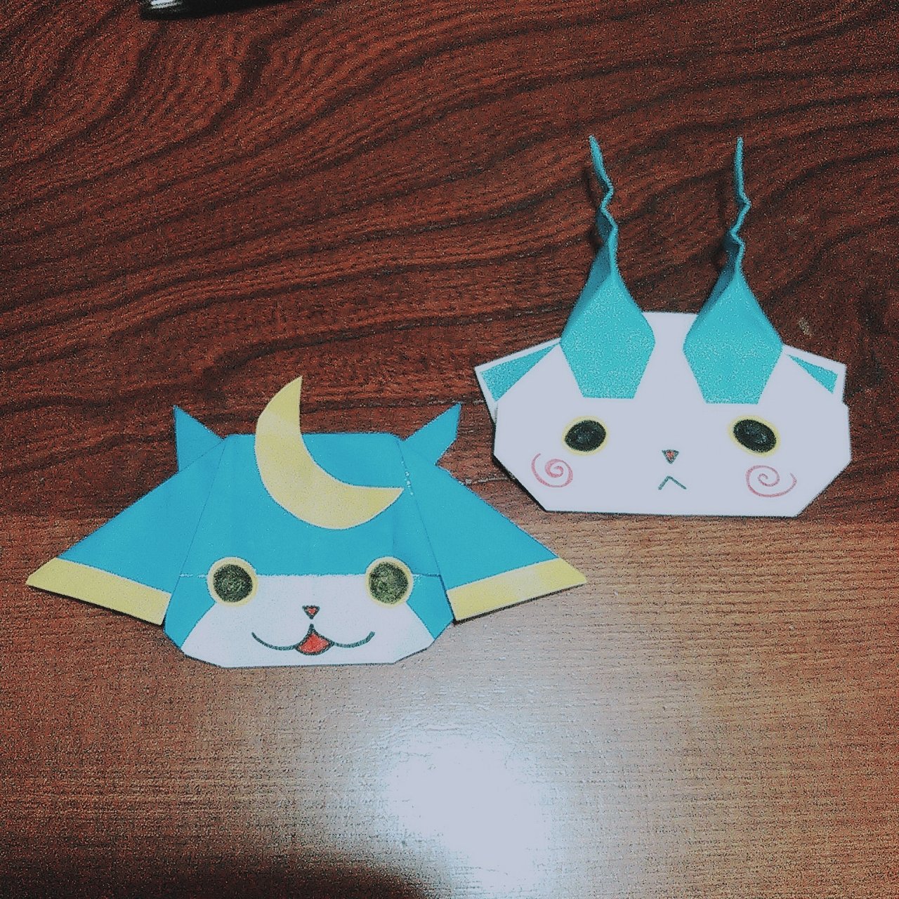 しぃぽぽ 妹の友達にお願いされて折った コマさん と ブシニャン かなり上出来だとおもう ㅋㅋ 妖怪ウォッチ 折り紙 T Co 8sx5nzvbuh Twitter