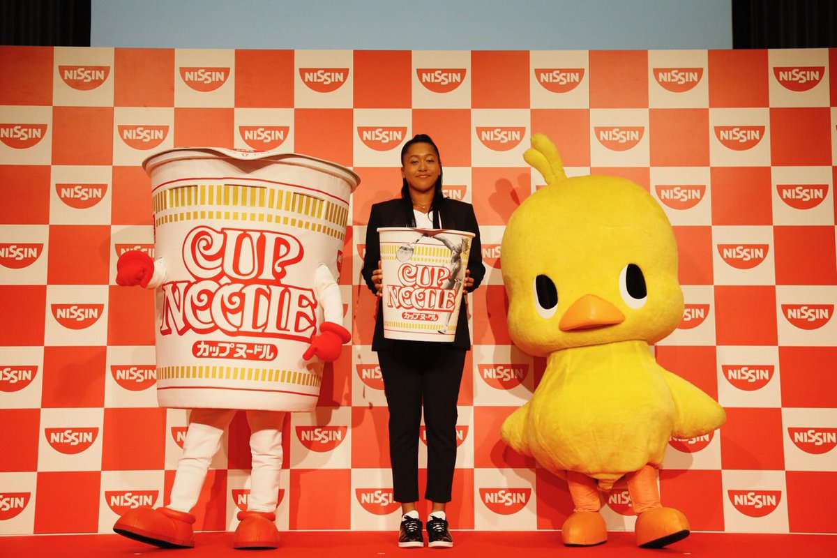 naomiosaka's tweet photo. 🍜🤗🐤 https://t.co/2H8jngA9es