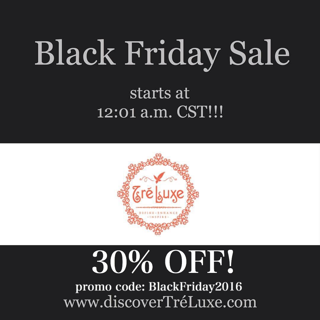 Our #BlackFriday ◾️Sale starts just after midnight! 30% OFF using promo code: BlackFriday2016 | Who's ready!!??