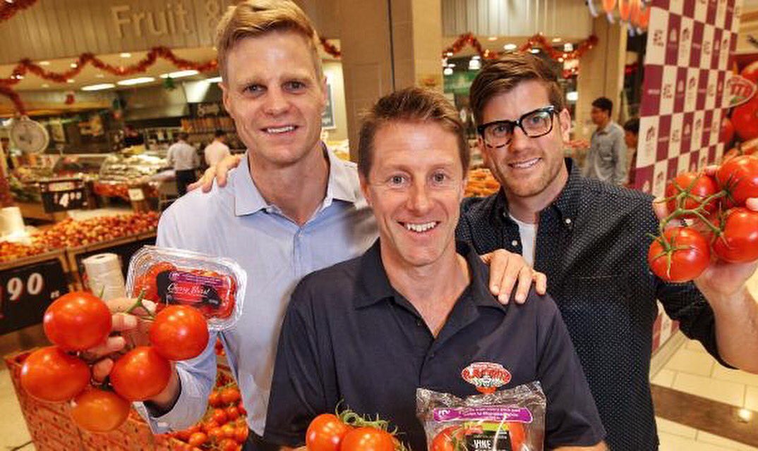 MaddiesVision's tweet photo. Eat more tomatoes! Exclusively @Coles - Flavorite Cherry Burst & Vine Ripened tomatoes @MaddiesVision logo. #supportacure @heraldsunphoto https://t.co/palx3brO9j