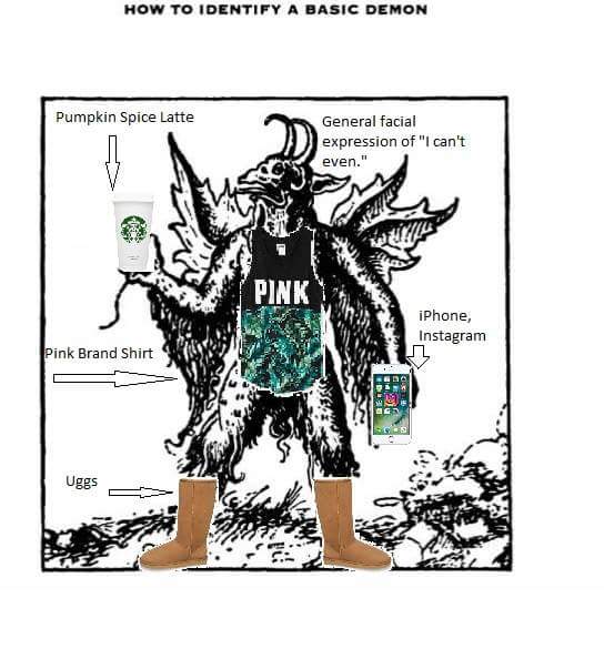 thekatbus's tweet photo. I felt it was important that I make this, what with the impending apocalypse and all.  #basic #TrumpTransition #demon #evil https://t.co/4pR3XBZbjt