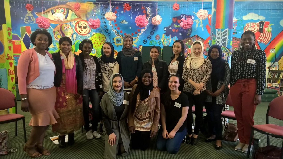 RasAngels's tweet photo. Evaluation get-together yesterday w/ these recipients of Sir Robert Jones Scholarship, which supports young refugee girls into university. https://t.co/M1dpbCDamU