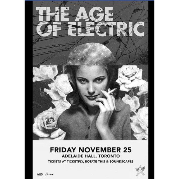 todddammitkerns's tweet photo. Last chance tix for @ageofelectric @adelaidehallTO 24 hours from now! Nov 25. Get 'em while u can https://t.co/kU5Lb4OvG7 #prettymuchsoldout https://t.co/NSWZNSlbMF