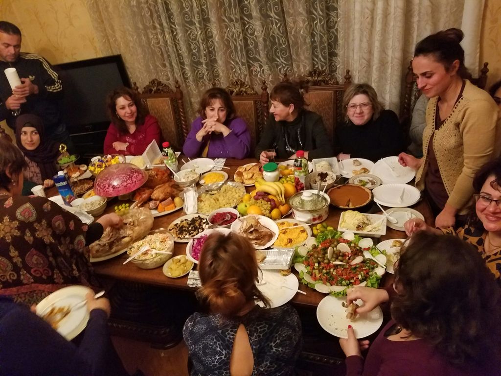 Happy Thanksgiving to everybody! We ate heartily :D Thank you Azerbaijan! #Baku #Azerbaijan #Americanabroad