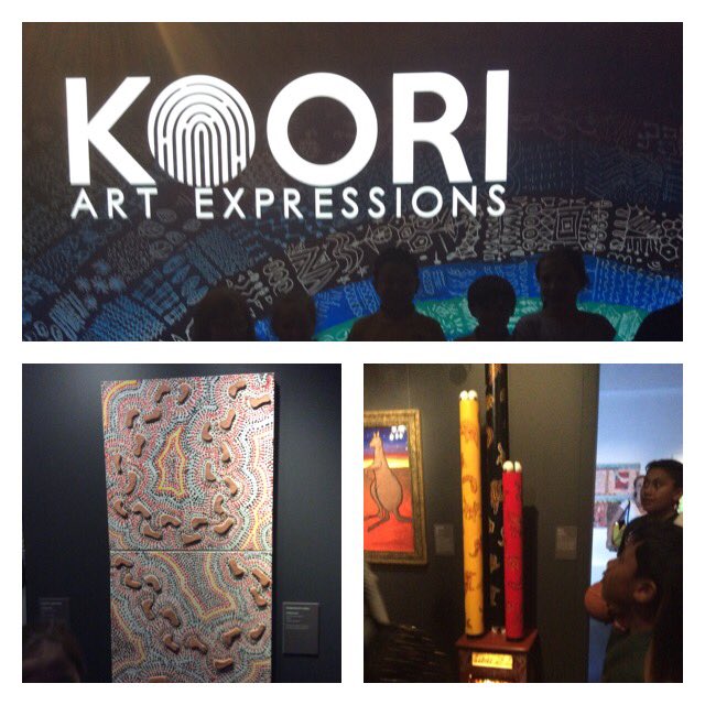 CroydonPS's tweet photo. Croydon staff and students proud to see their work displayed at opening night of Koori Art Expressions #SPNXL https://t.co/qtDo9biP2N