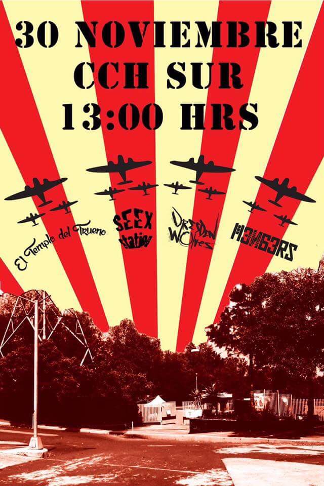 Templodeltrueno's tweet photo. #eltemplodeltrueno #mengers #dresdenwolves #seexstation #cchsur #rock #noviembre #cdmx https://t.co/YQkOqPu5n1