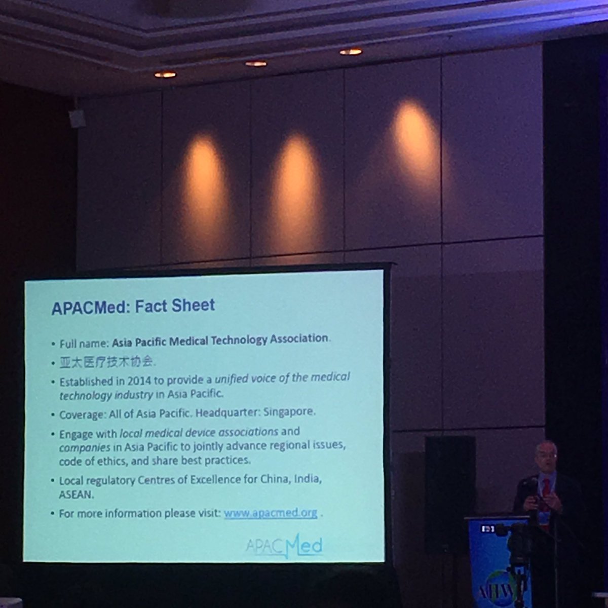 lor_faeldon's tweet photo. ๐ง@FredrikNyberg CEO of @APACMed a new liaison member of #AHWP giving updates #AHWP2016 https://t.co/8ojIXwfedb