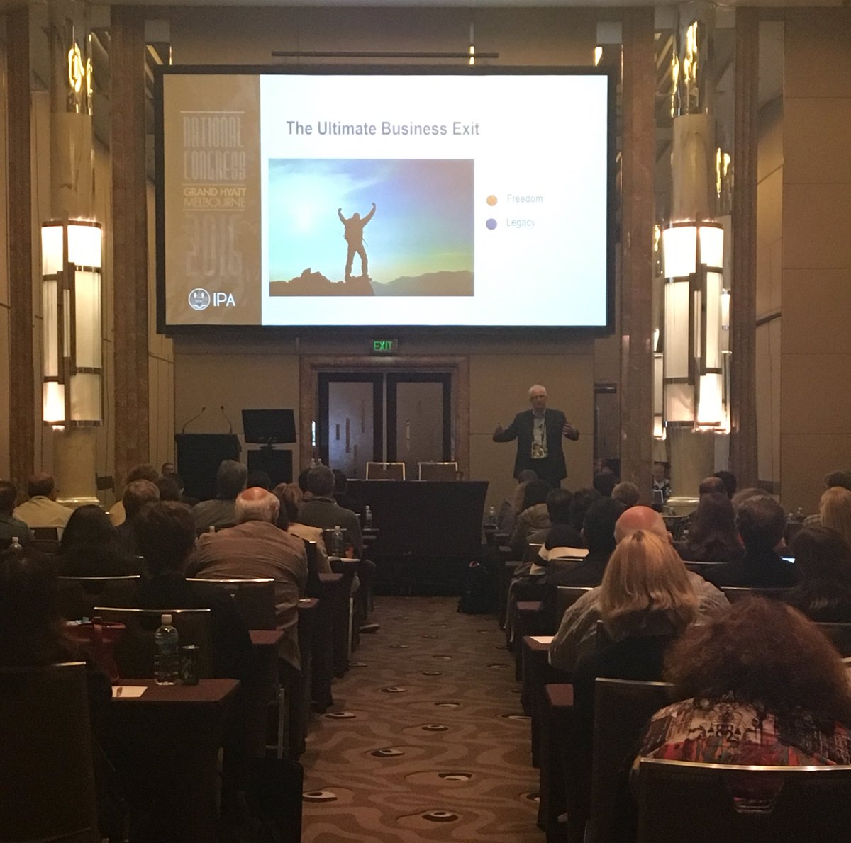 geoffgreen7's tweet photo. A big thank you to @ipaaccountants and #IPANC16 for having me as a guest speaker today. Great chat about #business exits and #babyboomers ! https://t.co/Twrrb3laUL