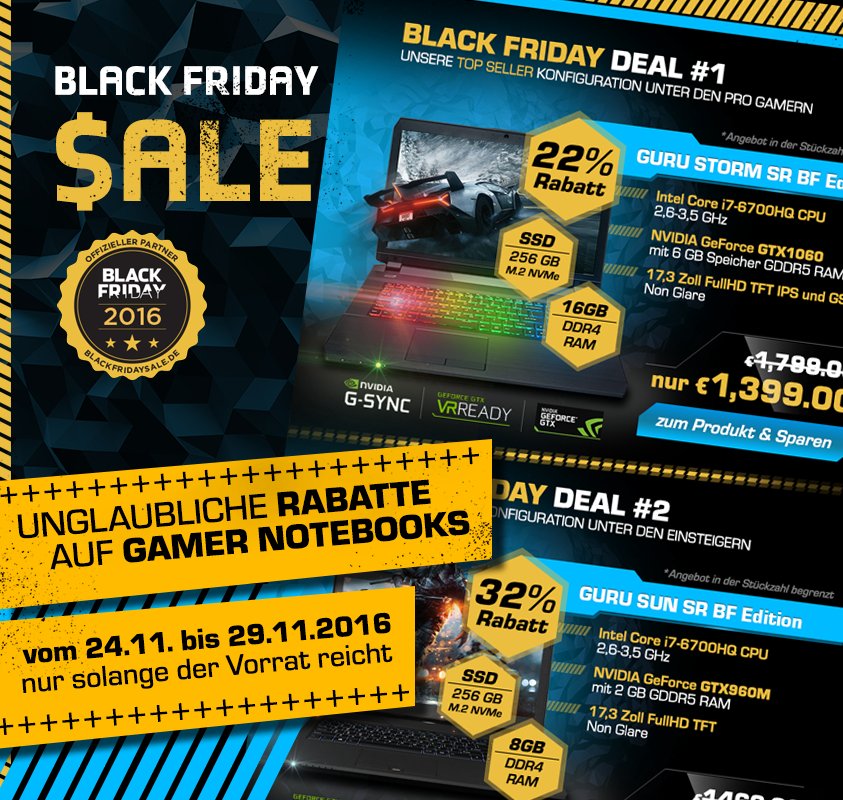 NotebookguruDE's tweet photo. Unser Black Friday SALE bringt euch ein paar grandiose Deals.
https://t.co/62RnmFDm29
#blackfriday #gaming #Rabatt #CyberMonday https://t.co/OtAWyxeMXQ