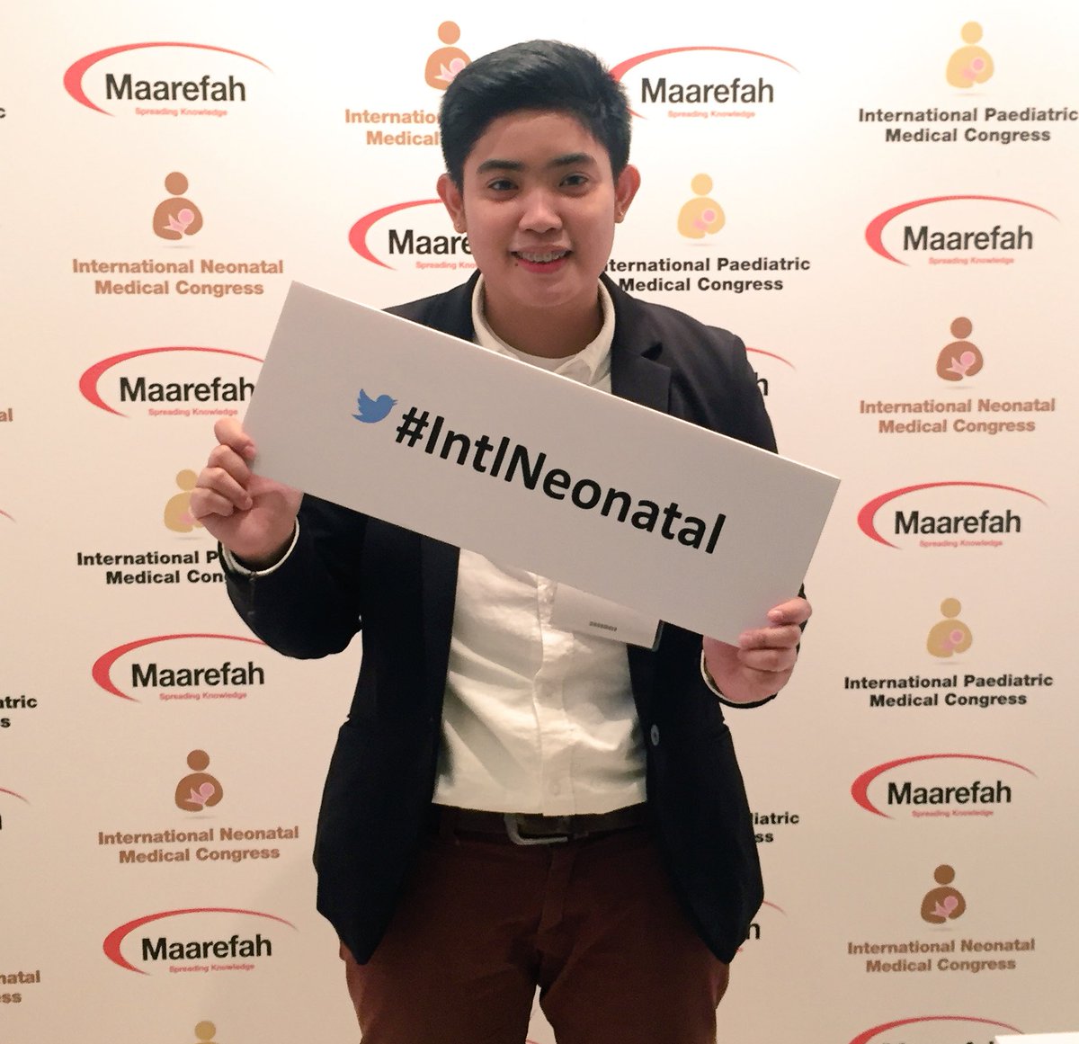jeninemayar_'s tweet photo. Enjoyin' Day 2 at the Congress! Keep on tweeting for more chances of winning! ๐ @intlneonatal #IntlNeonatal #Maarefah https://t.co/56P2rKkFQS