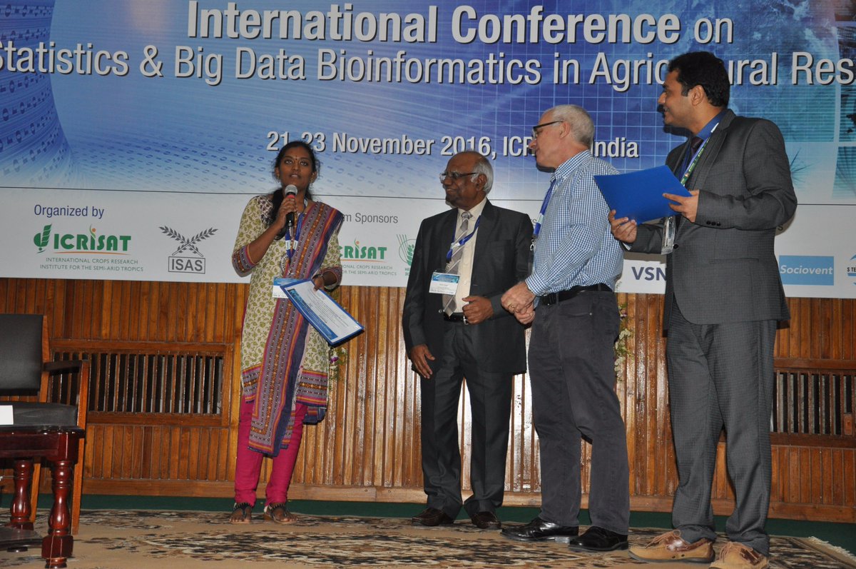 ISASseventy's tweet photo. @ International Conference on 
Statistics &amp; Big Data Bioinformatics in Agricultural Research https://t.co/Eo9R15qRSn
