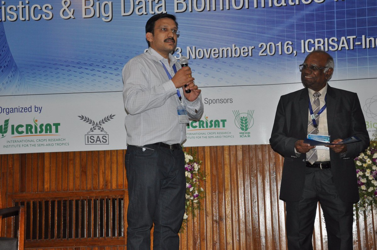 ISASseventy's tweet photo. @ International Conference on 
Statistics &amp; Big Data Bioinformatics in Agricultural Research https://t.co/Eo9R15qRSn